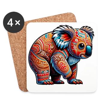 Koala - Untersetzer (4er-Set) - Weiß - Vorne