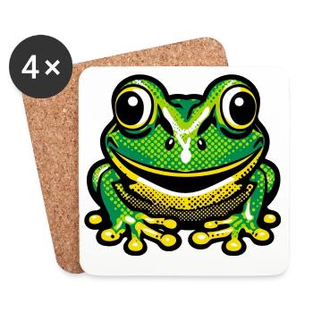 Frog - Coasters (set of 4) - white - Front