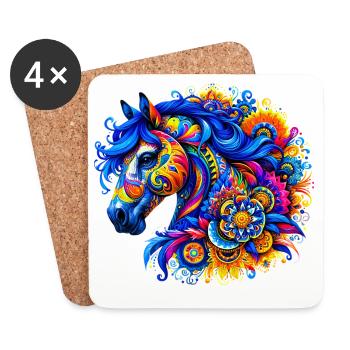Horse - Coasters (set of 4) - white - Front