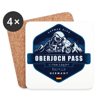 Oberjoch Pass , Bavaria, Germany - Coasters (set of 4) - white - Front