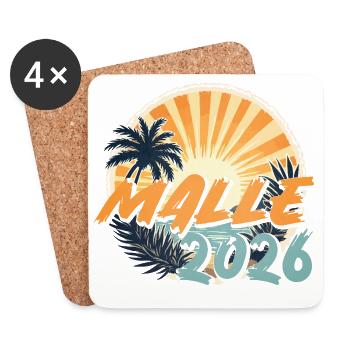 Malle 2026 - Coasters (set of 4) - white - Front
