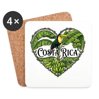 Love Tukan Costa Rica - Untersetzer (4er-Set) - Weiß - Vorne