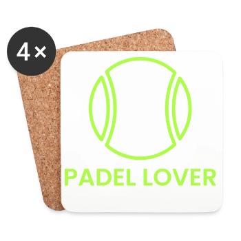 Padel Lover - Coasters (set of 4) - white - Front