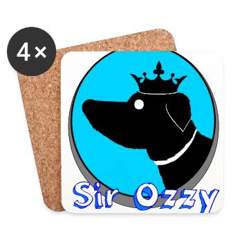 Sir Ozzy vêtements - Dessous de verre (lot de 4) - blanc - Devant