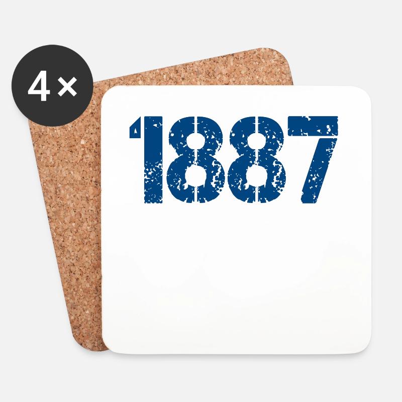 1887 - Untersetzer (4er-Set) - Weiß