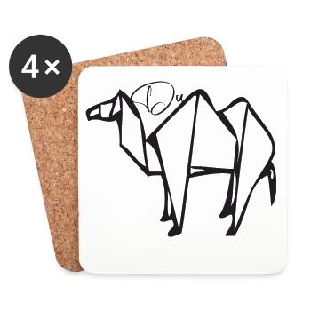 You camel - Coasters (set of 4) - white - Front