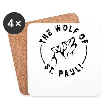 St. Pauli Hamburg - Coasters (set of 4) - white - Front