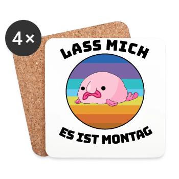 Blobfisch Tauchen Tier Meereskreatur Squad Fisch - Untersetzer (4er-Set) - Weiß - Vorne