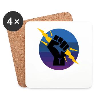 Electrician ElectronicIan Vintage Retro Premium - Coasters (set of 4) - white - Front