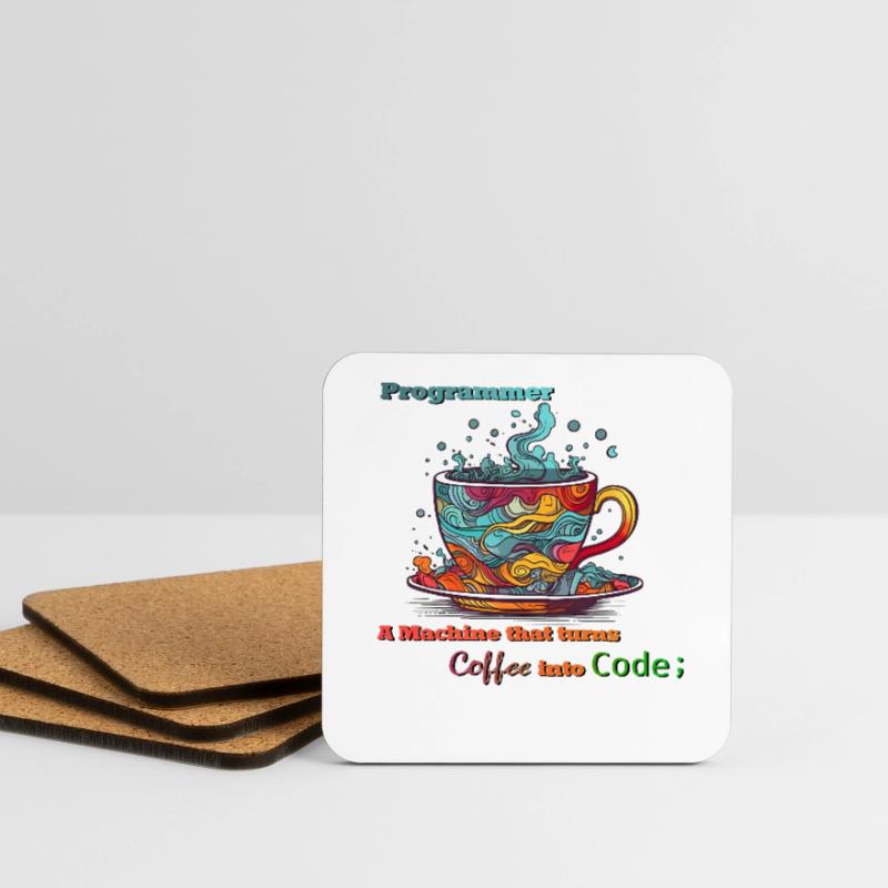 Programmer - Coffee into Code Untersetzer (4er-Set)