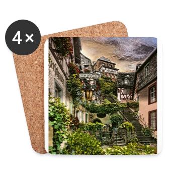 Beilstein, Allemagne - Dessous de verre (lot de 4) - blanc - Devant