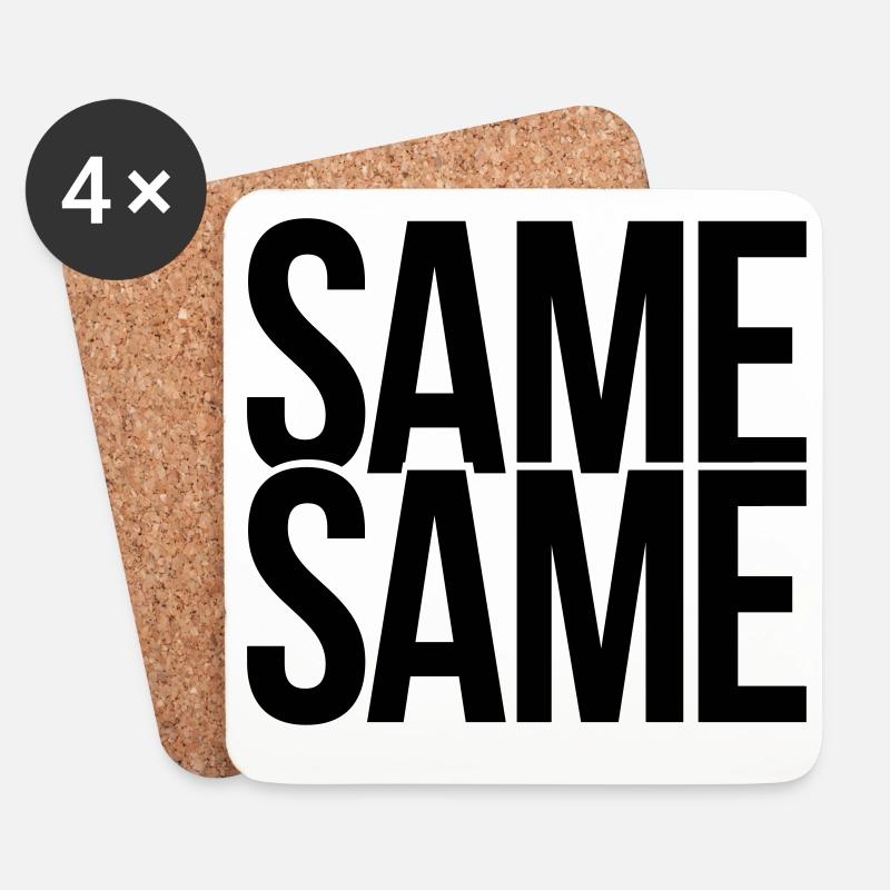 same same - Untersetzer (4er-Set) - Weiß