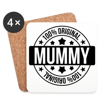 Mummy - Coasters (set of 4) - white - Front