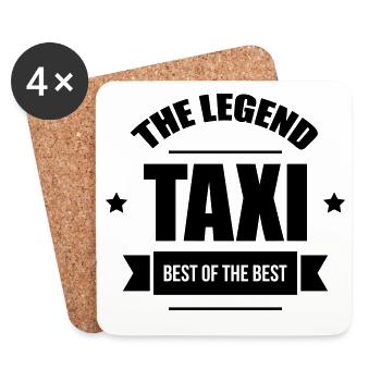 Taxi, the legend - Dessous de verre (lot de 4) - blanc - Devant