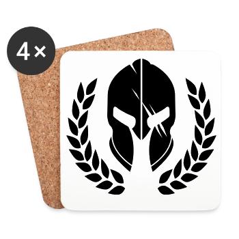 sparta - Dessous de verre (lot de 4) - blanc - Devant