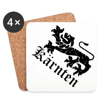 Kärnten - Untersetzer (4er-Set) - Weiß - Vorne