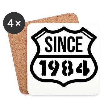 1984 - Coasters (set of 4) - white - Front
