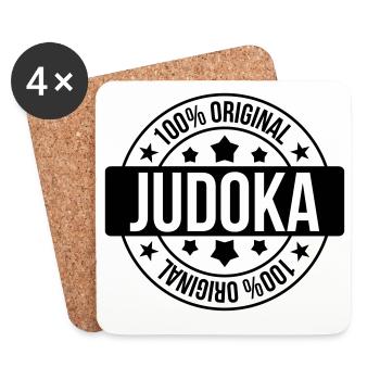 Judo / Judoka / Sport / Fight / Fighter / Strong - Coasters (set of 4) - white - Front