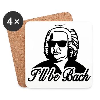 I'll be bach 2b - Dessous de verre (lot de 4) - blanc - Devant