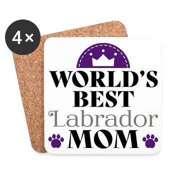 Labrador - Coasters (set of 4) - white - Front