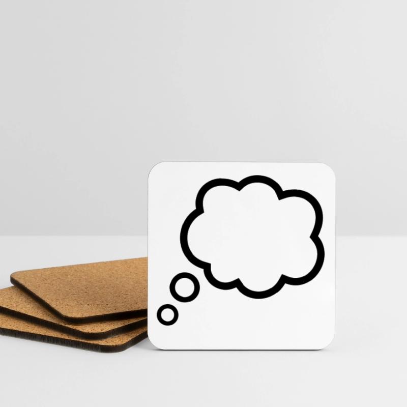 Thinking Bubble Comic Thought Bubble Bubble Thoughts Coasters (set of 4)