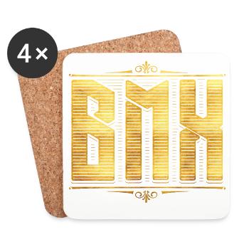 BMX / Bmx / BMX Bike Bike / BMX Riding - Dessous de verre (lot de 4) - blanc - Devant