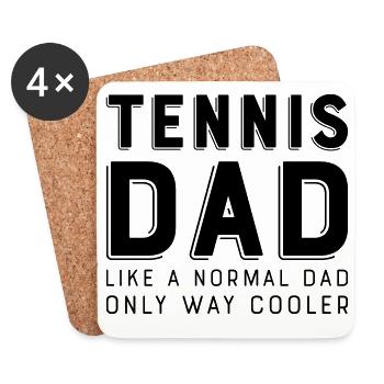 tennis - Dessous de verre (lot de 4) - blanc - Devant