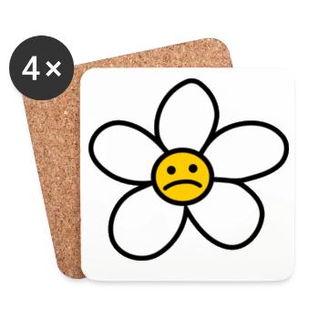 sourire plus - Dessous de verre (lot de 4) - blanc - Devant