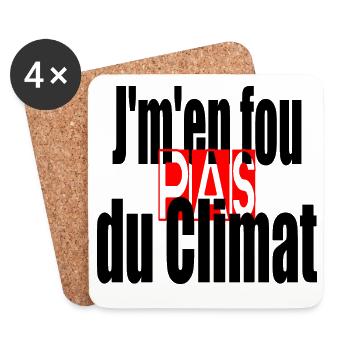 climat - Dessous de verre (lot de 4) - blanc - Devant