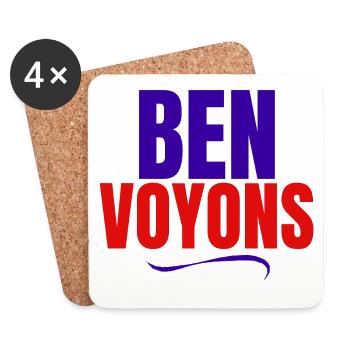 ben voyons, expression - Dessous de verre (lot de 4) - blanc - Devant