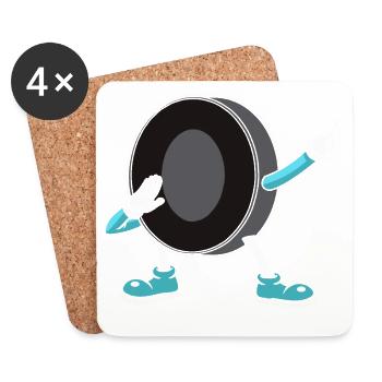 Eishockey - Coasters (set of 4) - white - Front