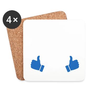 Perfection Goes Next to Me - Coasters (set of 4) - white - Front