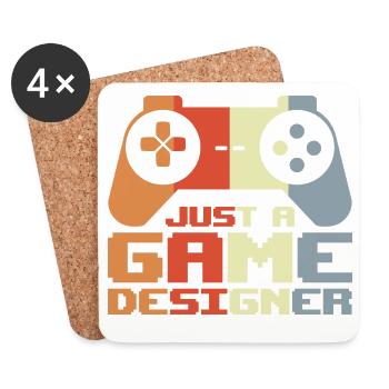 Videospiel Designer - Untersetzer (4er-Set) - Weiß - Vorne