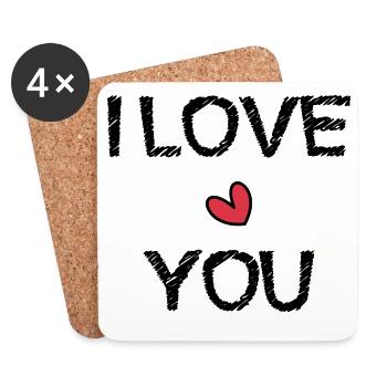 CHRISTMAS. YEAR. ANNIVERSARY. RETIREMENT. DAD. MAMAM. - Coasters (set of 4) - white - Front