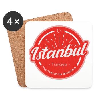 Istanbul - Coasters (set of 4) - white - Front