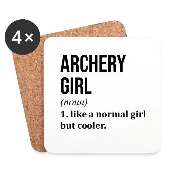 Archery - Coasters (set of 4) - white - Front