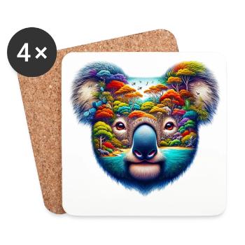 Koala - Untersetzer (4er-Set) - Weiß - Vorne