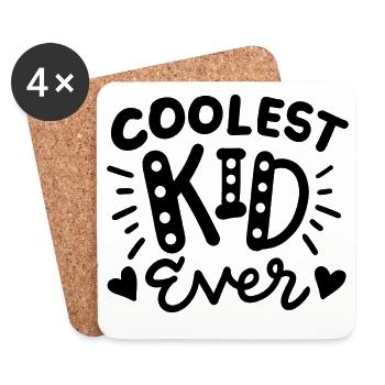 Coolstes Kind Kleinkind - Untersetzer (4er-Set) - Weiß - Vorne
