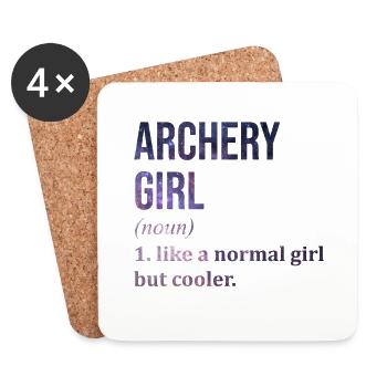 Archery - Coasters (set of 4) - white - Front