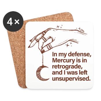 Mercury Retrograde - Coasters (set of 4) - white - Front