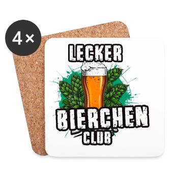 graffiti ,illustration ,lecker bierchen, club - Untersetzer (4er-Set) - Weiß - Vorne