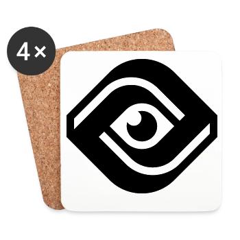 ALL-SEEING EYE - Coasters (set of 4) - white - Front