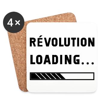 revolution loading - Dessous de verre (lot de 4) - blanc - Devant