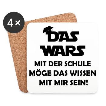 that_was_it_with_school - Coasters (set of 4) - white - Front