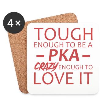 PKA Crazy Apotheke - Untersetzer (4er-Set) - Weiß - Vorne