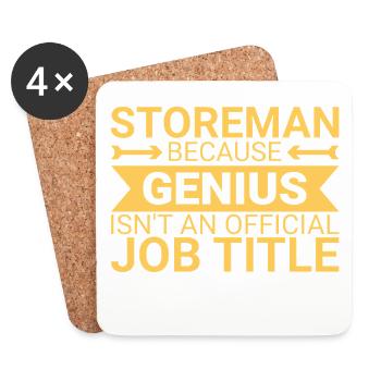 Storeman Genius - Untersetzer (4er-Set) - Weiß - Vorne