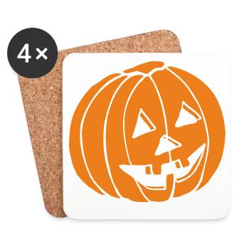 Halloween - Untersetzer (4er-Set) - Weiß - Vorne