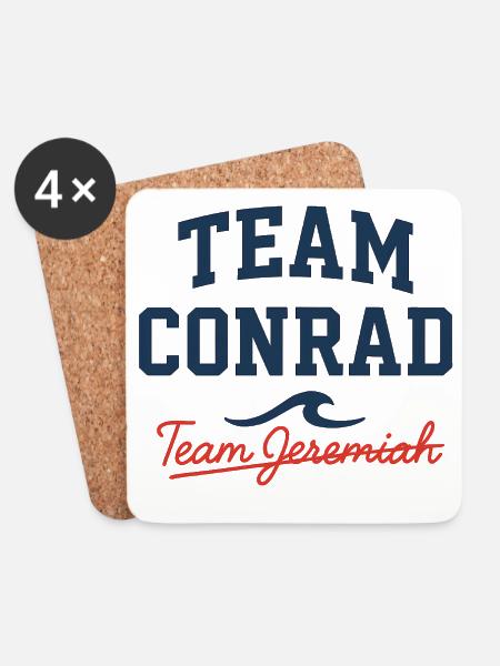 Team Conrad vs Team Jeremiah Shirt | The Summer I - Untersetzer (4er-Set) - Weiß