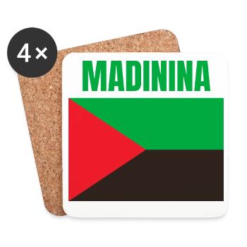 Madinina Martinique flag t-shirt - Coasters (set of 4) - white - Front