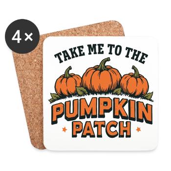 Take me to the pumpkin patch - Coasters (set of 4) - white - Front